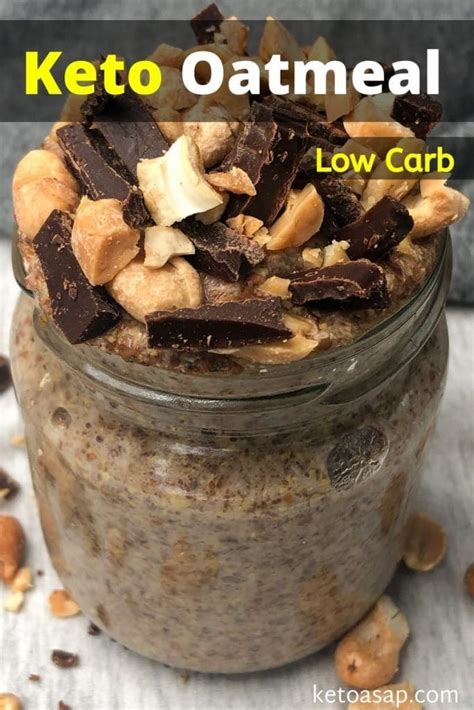 Keto Oatmeal For Breakfast Recipe Keto Oatmeal Keto Recipes Easy Low Carb Oatmeal