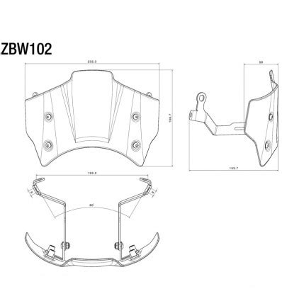 Cupolino In Alluminio Rizoma Per Bmw R Nine T Nero