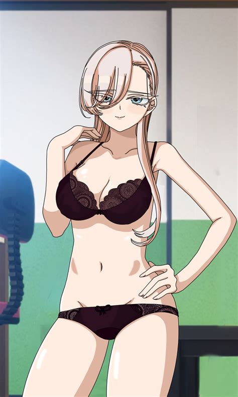 Rule 34 Blue Eyes Bra Breasts Full Body Kawai Rami Komi San Wa Komyushou Desu Long Hair Oppai