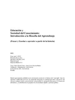 Educación y Sociedad del Conocimiento educaci 243 n y sociedad del