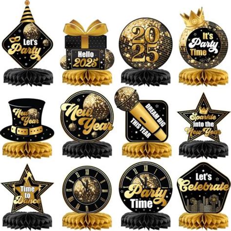 Katchon New Years Centerpieces For Tables Pack Of 12 Happy New