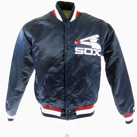 Vintage 80s Chicago White Sox Starter Jacket Medium Mlb Baseball Blue