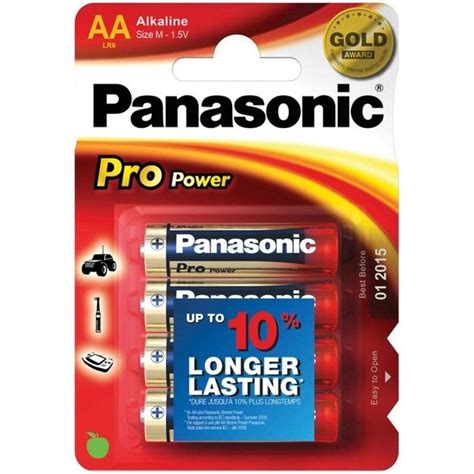 Baterie Alcalina Panasonic Pro Power Gold AA LR6 1 5V 4buc Blister