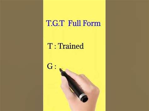 T.G.T Full form | full form of TGT | #full form - YouTube