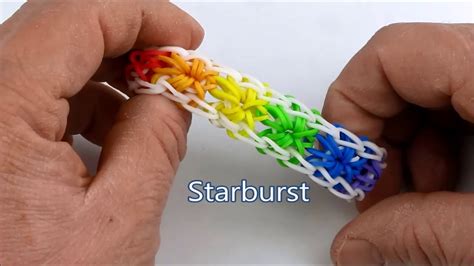 How To Make The Starburst Bracelet On The Rainbow Loom Youtube