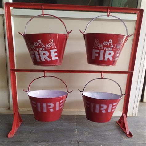 Fire Bucket Stand Fire Sand Bucket Stand Latest Price Manufacturers