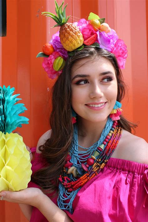 Fruits Flower Crown Headband Fruit Mexico Summer Pineapple Watermelon