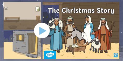 Christmas PowerPoint Background | Nativity Story Template