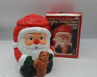 1999 Lenox Holiday Santa Cookie Jar Christmas Porcelain 13 Pre Owned In