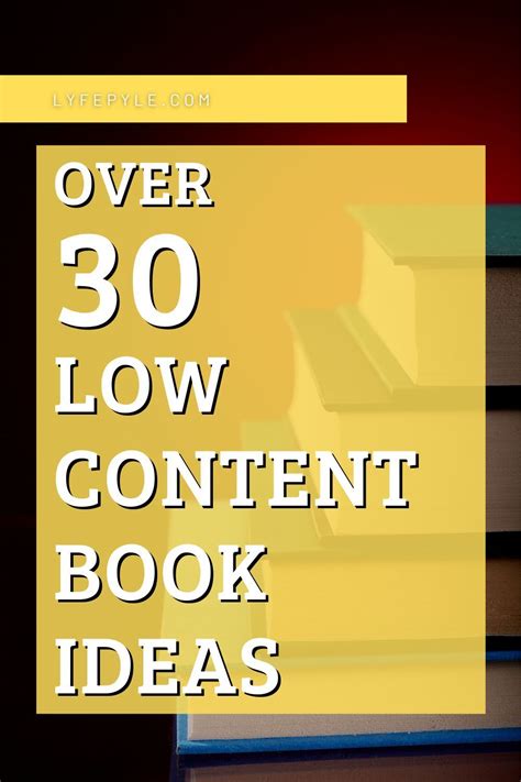 32 Types Of Low Content Books Artofit