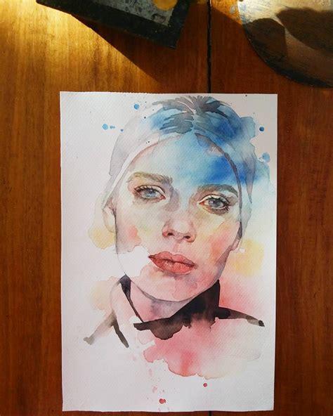 A Loose Watercolor Portrait R Watercolor