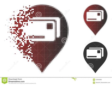 Icono De Semitono Punteado Disperso Del Indicador De Las Tarjetas De