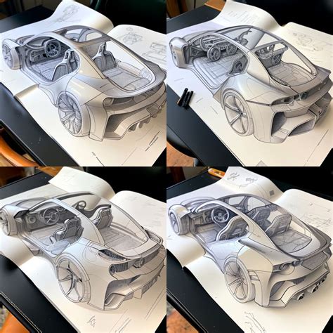 Car Design Sketching Variation