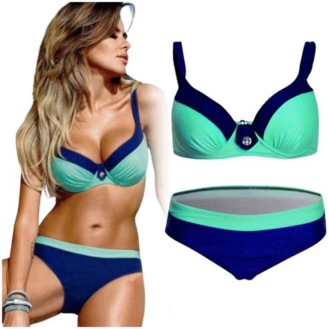 Str J K Pielowy Dwucz Ciowy Kostium Bikini Komplet D G Ra Modeluj Cy S Cena