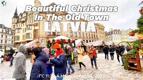 🇱🇻 Latvia City Center On Beautiful Christmas In The Old Town Christmas