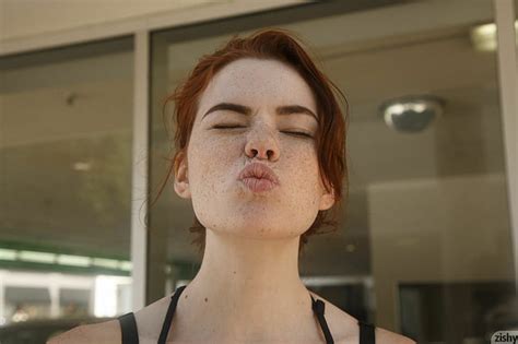 Sabrina Lynn Black Dress Freckles Women Outdoors Women Redhead Hd