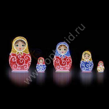 СВЕТОДИОДНАЯ КОНСТРУКЦИЯ "МАТРЕШКИ"