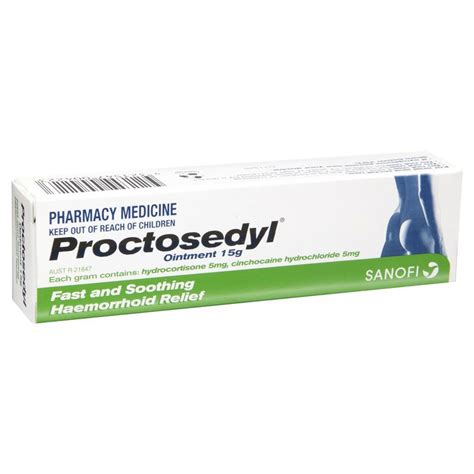 Buy Proctosedyl Ointment 15g Online At Chemist Warehouse®