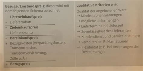 Beschaffung Sortimentsgestaltung Vertragsanbahnung