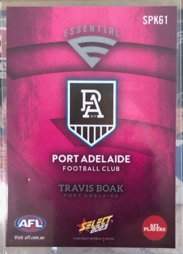 Select Afl Footy Stars Travis Boak Kmart Pink Essential Port