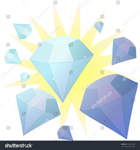 Vector Diamond Background Stock Vector (Royalty Free) 199275623