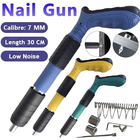 New Handheld Powerful Concrete Nail Gun Dedicated Mini Cannon Nailer