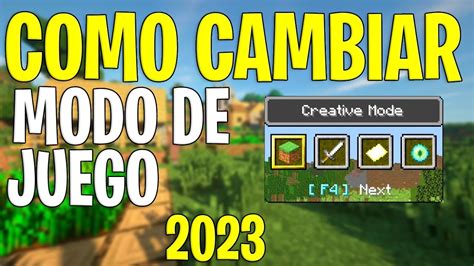 COMO CAMBIAR MI MODO DE JUEGO EN MINECRAFT 2024 CAMBIAR EL MODO DE