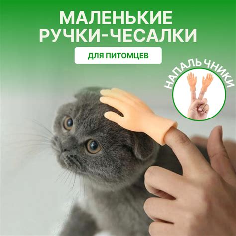 Маленькие ручки для кота / Чесалки-щекоталки для кошек / Маленькие ...