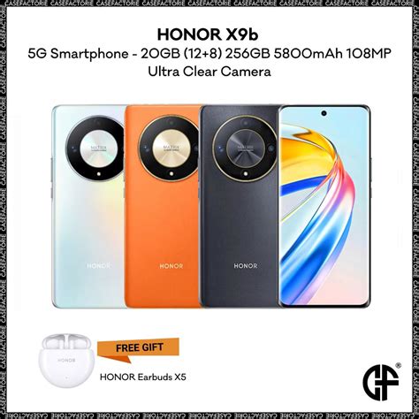 Honor X9b 5g Smartphone 20gb 128 256gb 5800mah 108mp Ultra Clear