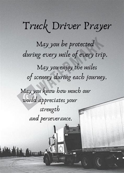 Truck Driver Printable Prayer Truck Driver T Ts For Him Long Haul