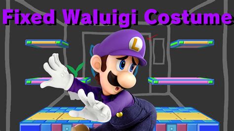 FIXED Waluigi Luigi Costume Super Smash Bros Ultimate Mods