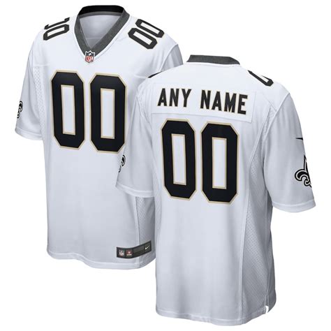 Men's Nike White New Orleans Saints 2018 Custom Game Jersey