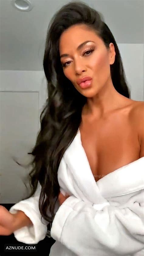 Nicole Scherzinger Sexy Shows Off Her Hot Cleavage In A White Robe AZNude
