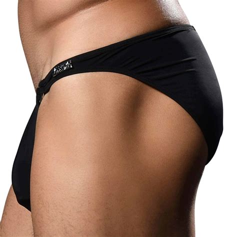Andrew Christian Almost Naked Low Cut Ring Briefs Black INDERWEAR