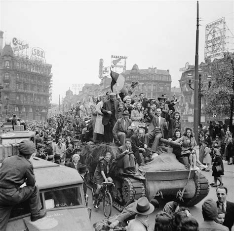 Belgian Civilians Celebrate The Liberation Of Brussels From German