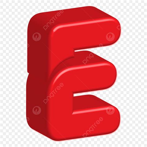 E 3d Letras Del Alfabeto PNG Dibujos Alfabeto Texto En 3d Letras En