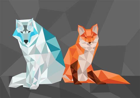 Illustration Vectorielle Renard Forme G Om Trique Polygonale