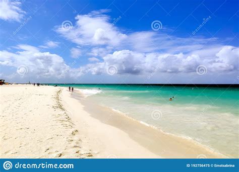 Beautiful Eagle Beach Of Aruba Caribbean Stock Image Image Of Peaceful Ocean 192756475