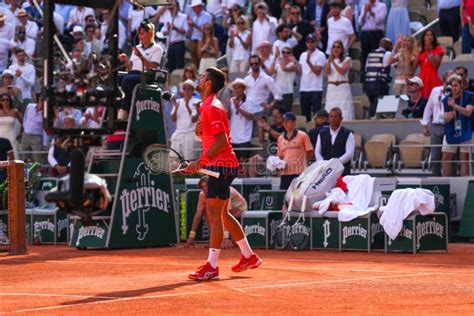 Novak Djokovic Of Serbia Celebrates Victory After Men Semi Final Match