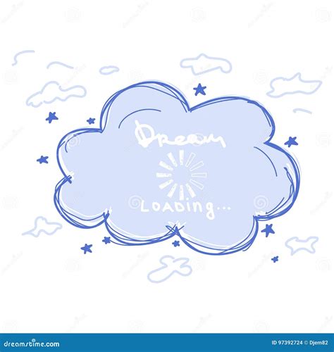 Cartoon Dream Cloud Stock Vector Illustration Of Atmosphere 97392724