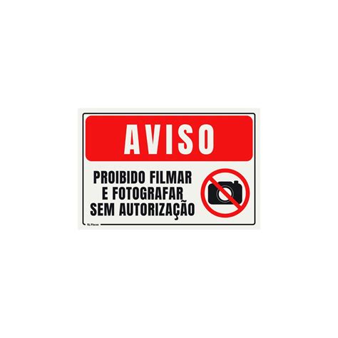 Aviso Proibido Filmar e Fotografar sem Autorização Pictograma