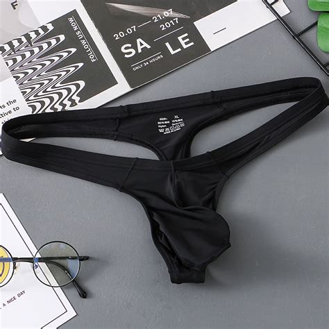 Men S Sexy Lowrise Ice Silk Bikini Pouch Breathable Shopee Singapore