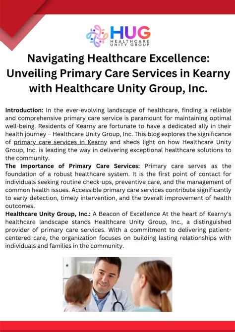 Ppt Navigating Healthcare Excellence Unveiling Primary Care Services