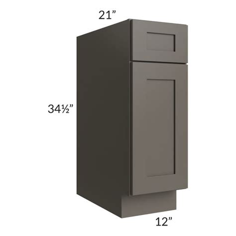 Midtown Graphite Black Shaker Vanity Base Cabinet The Rta Store