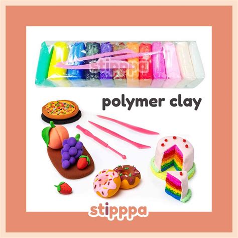 Jual Stipa Oem Polymer Clay Soft Clay Set Isi Pcs Alat Pembentuk