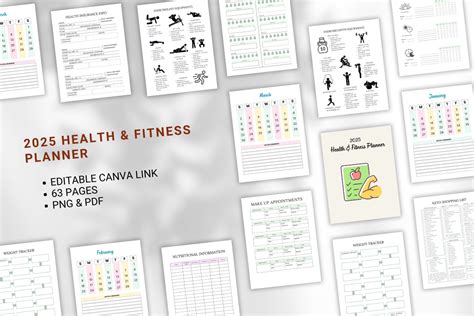 Health Fitness Planner Graphic By Aylani Emilia Creative Fabrica