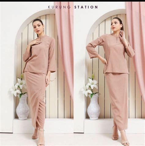 Baju Kurung Cekak Musang Womens Fashion Muslimah Fashion Baju