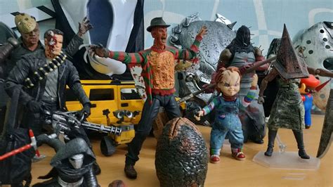 My collection of horror movie figures - YouTube