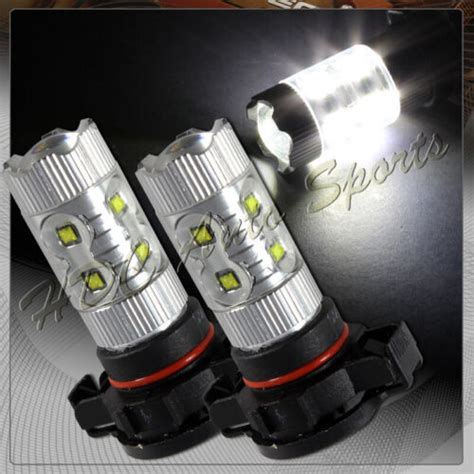 2 x 7000K 5202/5201 PS24WFF H16 High Power SMD LED 50W Fog Driving ...
