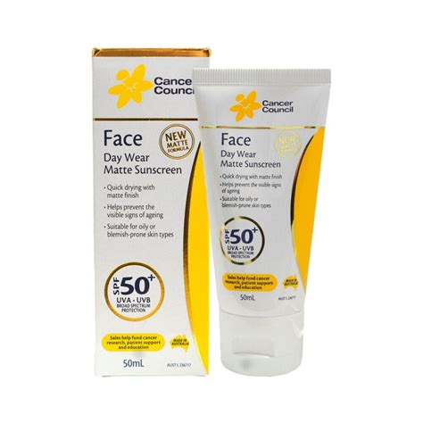 Buy Cancer Council Face Day Wear Matte Sunscreen Spf 50 50ml Mydeal